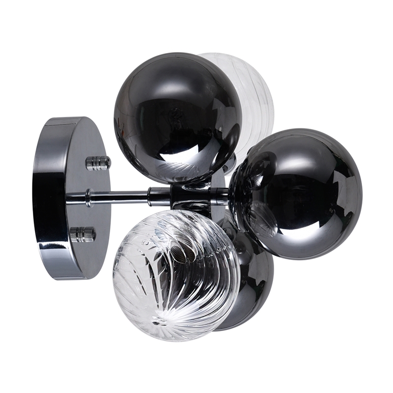 CWI Lighting Pallocino 3 Light Contemporary Metal Sconce in Chrome