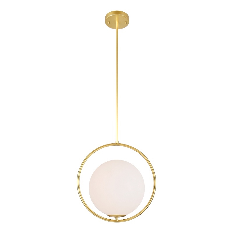 CWI Lighting Celeste 1 Light Contemporary Metal Mini Pendant in Gold
