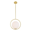 CWI Lighting Celeste 1 Light Contemporary Metal Mini Pendant in Gold