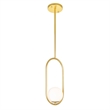 CWI Lighting Celeste 1 Light Contemporary Metal Mini Pendant in Gold