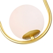 CWI Lighting Celeste 1 Light Contemporary Metal Mini Pendant in Gold