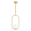 CWI Lighting Celeste 1 Light Contemporary Metal Mini Pendant in Gold