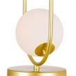 CWI Lighting Celeste 2 LightContemporary Metal Lamp in Medallion Gold