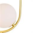 CWI Lighting Celeste 2 LightContemporary Metal Lamp in Medallion Gold