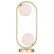 CWI Lighting Celeste 2 LightContemporary Metal Lamp in Medallion Gold