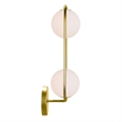 CWI Lighting Celeste 2 Light Contemporary Metal Sconce in Medallion Gold