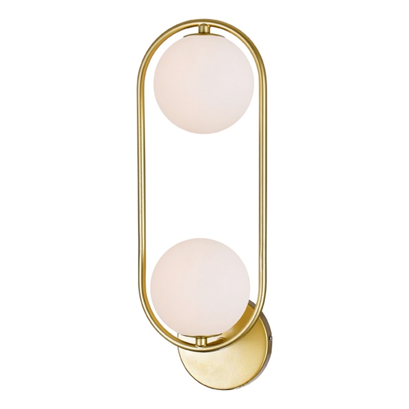 CWI Lighting Celeste 2 Light Contemporary Metal Sconce in Medallion Gold