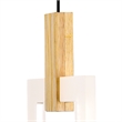 CWI Lighting Anello Contemporary Metal LED Pendant in White Oak
