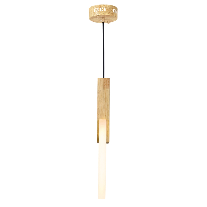 CWI Lighting Anello Contemporary Metal LED Mini Pendant in White Oak