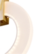 CWI Lighting Anello Contemporary Metal LED Mini Pendant in White Oak