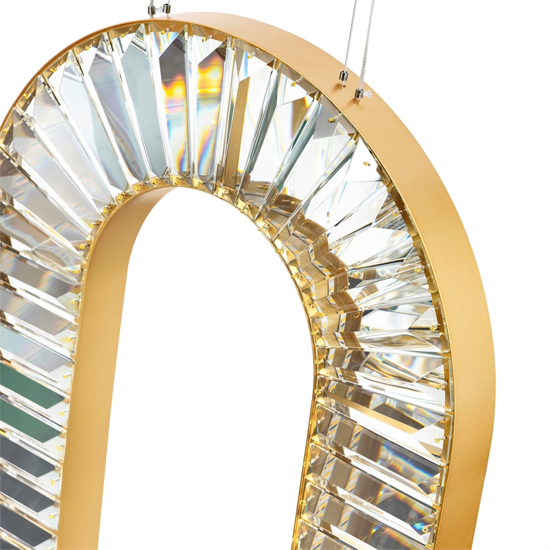CWI Lighting Bjoux Contemporary Metal LED Chandelier in Brass