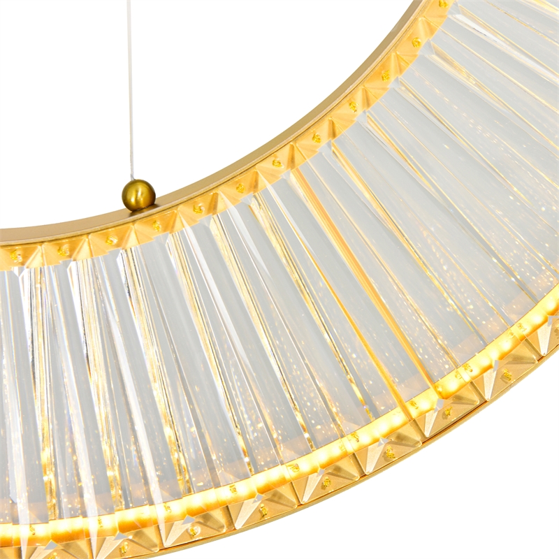 CWI Lighting BjouxContemporary Metal LED Chandelier in Brass