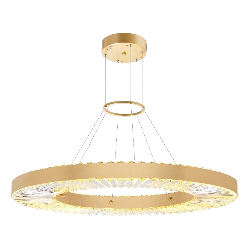 CWI Lighting BjouxContemporary Metal LED Chandelier in Brass