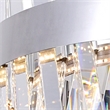 CWI Lighting Glace Contemporary Metal LED Metal Chandelier in Chrome
