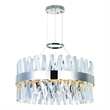 CWI Lighting Glace Contemporary Metal LED Metal Chandelier in Chrome
