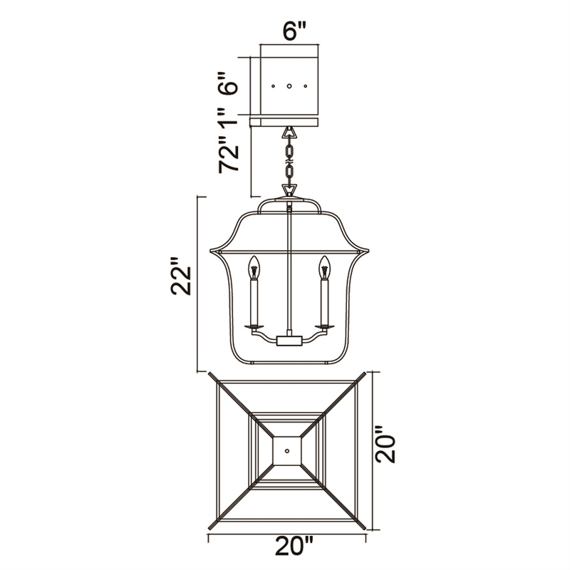 CWI Lighting Tudor 6 Light Contemporary Metal Chandelier in Satin Gold/Black
