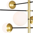 CWI Lighting Compass 10 Light Contemporary Metal Chandelier in Gold