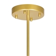 CWI Lighting Compass 10 Light Contemporary Metal Chandelier in Gold