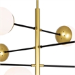CWI Lighting Compass 10 Light Contemporary Metal Chandelier in Gold