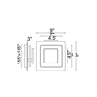 CWI Lighting Private I Contemporary Metal LED Sconce in Matte Black