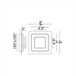 CWI Lighting Private I Metal LED Integrated Fixture Sconce in Matte White