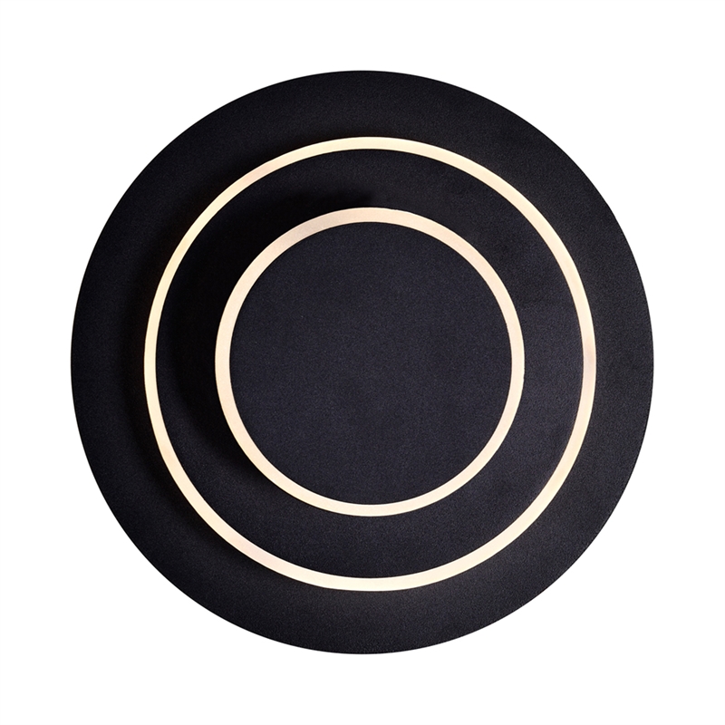 CWI Lighting Private I Contemporary Metal LED Sconce with Dimmer in Black