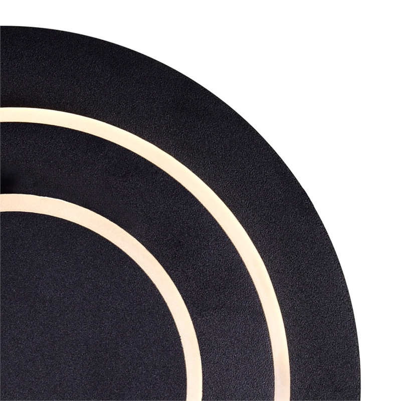 CWI Lighting Private I Contemporary Metal LED Sconce with Dimmer in Black