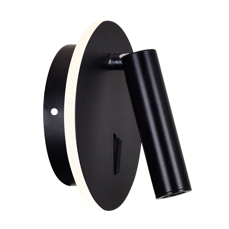 CWI Lighting Private I Contemporary Metal LED Sconce in Matte Black