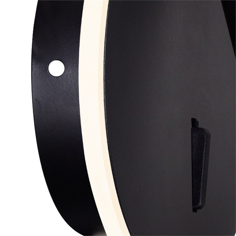 CWI Lighting Private I Contemporary Metal LED Sconce in Matte Black