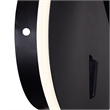 CWI Lighting Private I Contemporary Metal LED Sconce in Matte Black