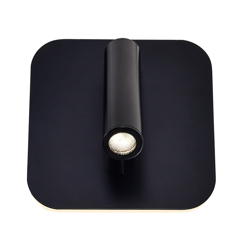 CWI Lighting Private I Contemporary Metal LED Sconce with Dimmer in Black