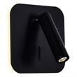CWI Lighting Private I Contemporary Metal LED Sconce with Dimmer in Black