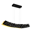 CWI Lighting Gondola Contemporary Metal LED Chandelier in Black