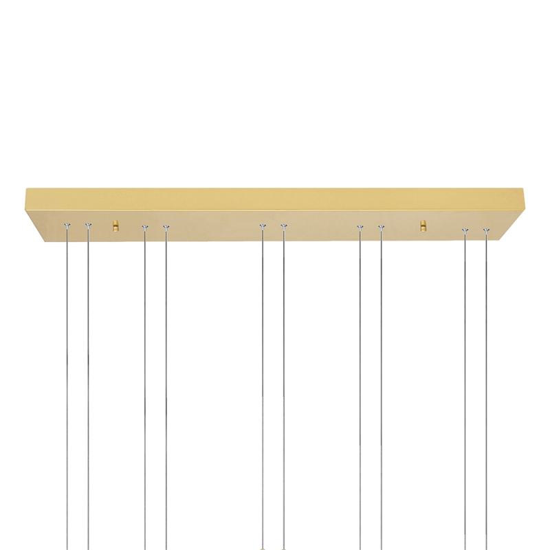 CWI Lighting Hoops 5 Light Contemporary Metal LED Chandelier in Satin Gold