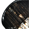 CWI Lighting Water Drop 4 Light Drum Shade Metal Flush Mount in Chrome