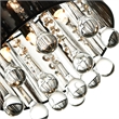 CWI Lighting Water Drop 4 Light Drum Shade Metal Flush Mount in Chrome