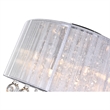CWI Lighting Water Drop 6 Light Drum Shade Metal Flush Mount in Chrome