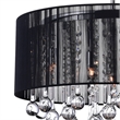 CWI Lighting Water Drop 6 Light Drum Shade Metal Chandelier in Chrome