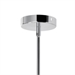 CWI Lighting Water Drop 6 Light Drum Shade Metal Chandelier in Chrome