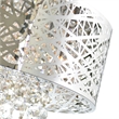 CWI Lighting Eternity 9 Light Drum Shade Metal Chandelier in Chrome