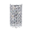 CWI Lighting Chique 4 Light Transitional Metal Wall Sconce in Chrome