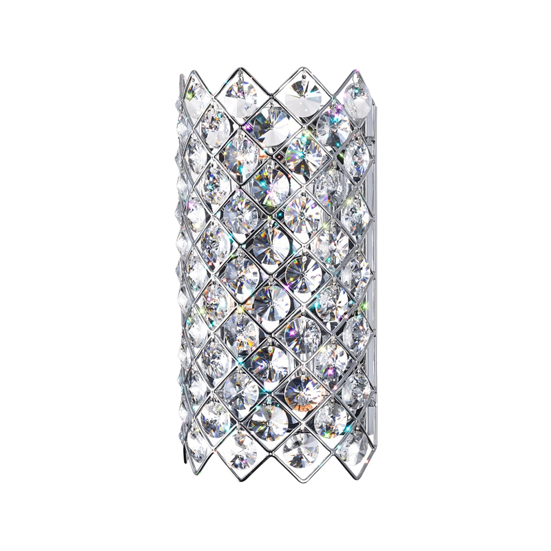 CWI Lighting Chique 4 Light Transitional Metal Wall Sconce in Chrome