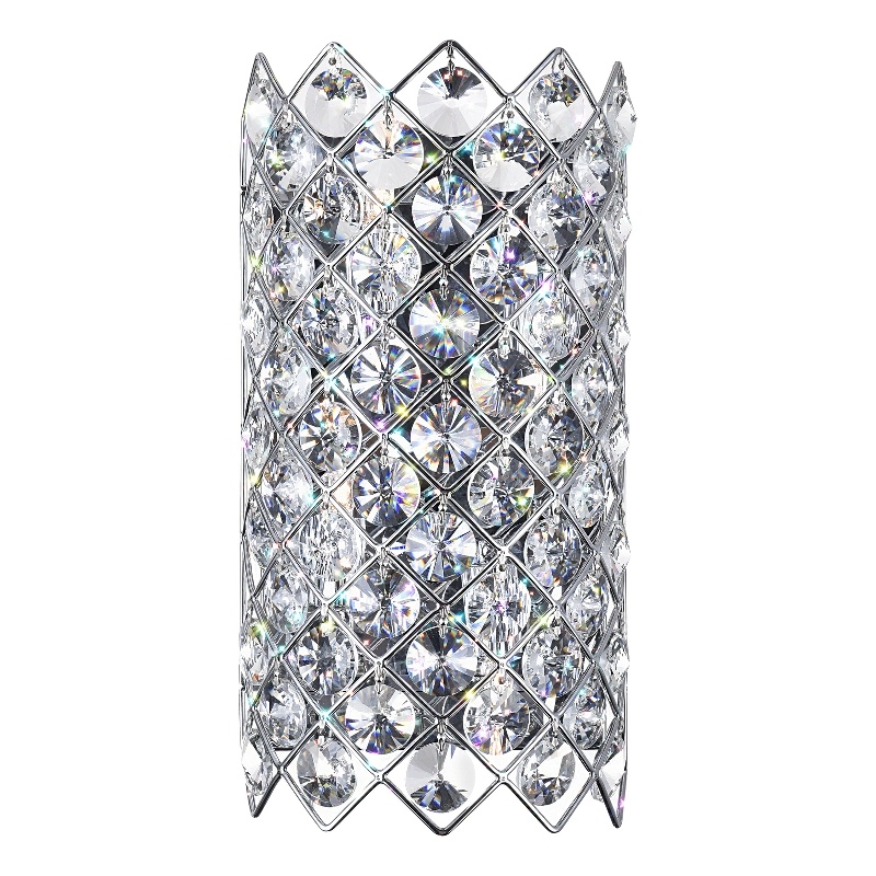 CWI Lighting Chique 4 Light Transitional Metal Wall Sconce in Chrome