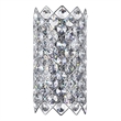 CWI Lighting Chique 4 Light Transitional Metal Wall Sconce in Chrome