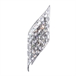 CWI Lighting Chique 4 Light Transitional Metal Wall Sconce in Chrome
