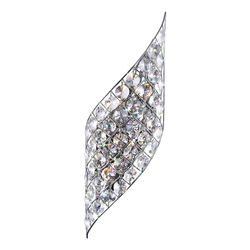 CWI Lighting Chique 4 Light Transitional Metal Wall Sconce in Chrome