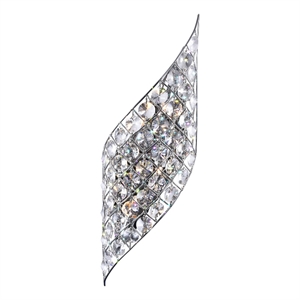 CWI Lighting Chique 4 Light Transitional Metal Wall Sconce in Chrome