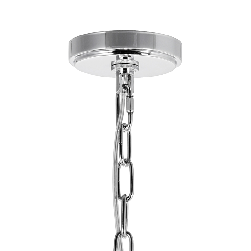 CWI Lighting Taylor 7 Light Down Contemporary Metal Chandelier in Chrome