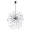 CWI Lighting Cherry Blossom 32 Light Transitional Metal Chandelier in Chrome