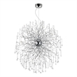CWI Lighting Cherry Blossom 48 Light Transitional Metal Chandelier in Chrome